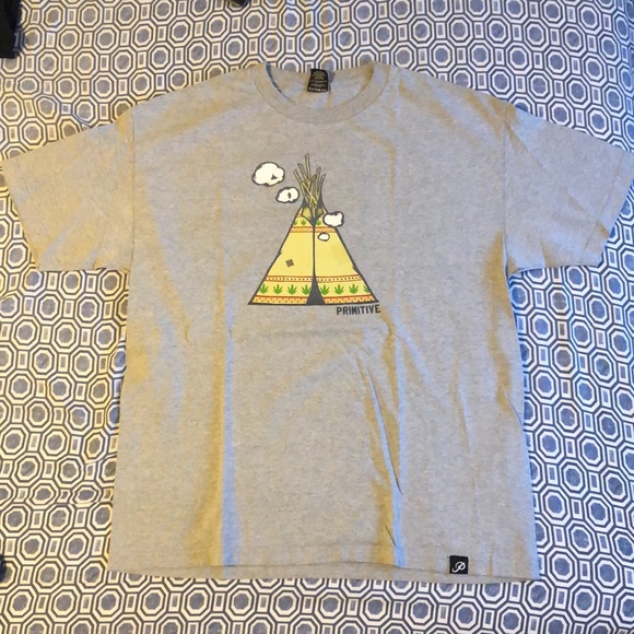 Primitive Other - Grey Teepee Primitive Tee
